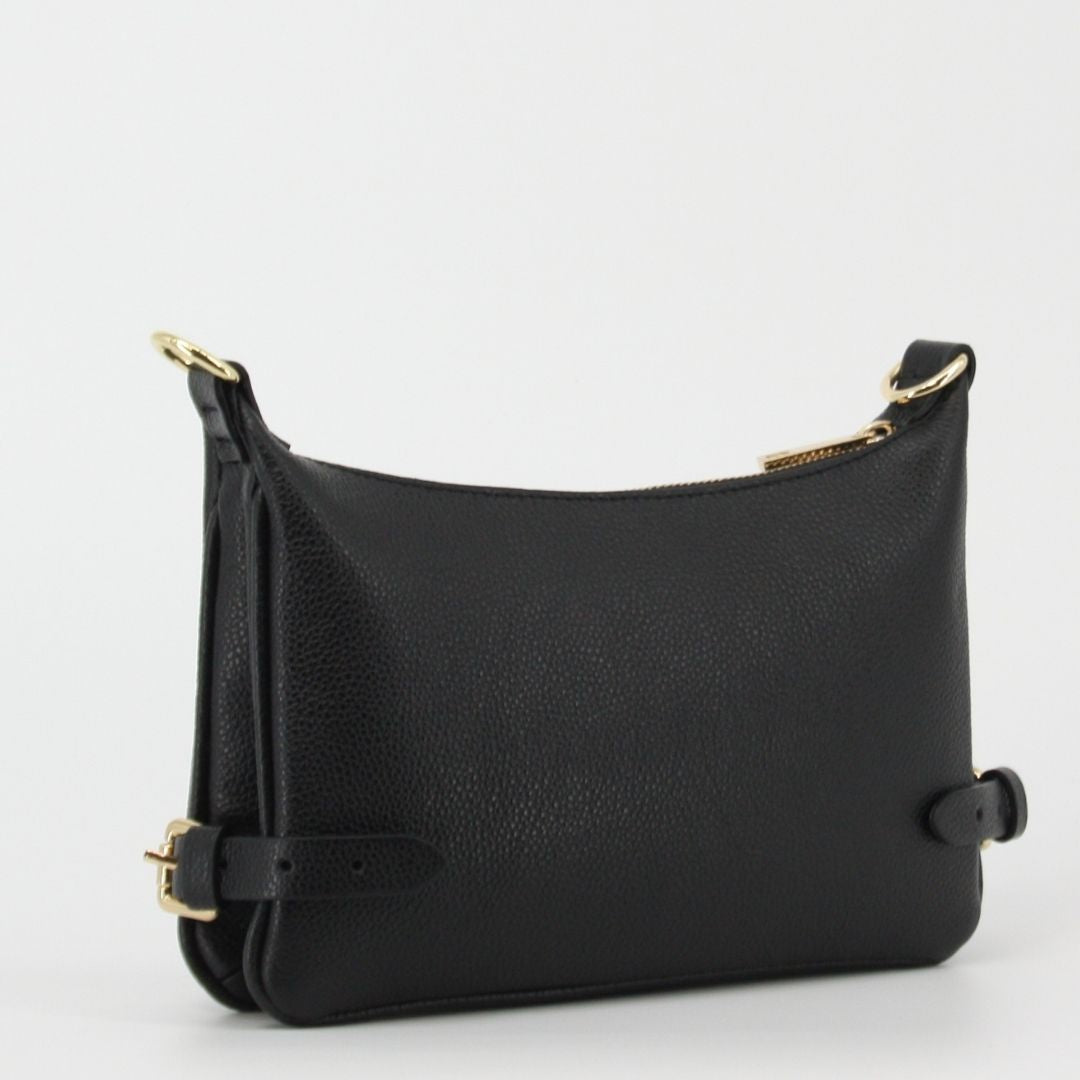 Christian Villa LUNA Black Leather Crossbody