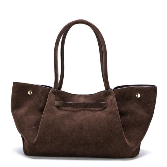 Christian Villa MILA Taupe Suede Totebag