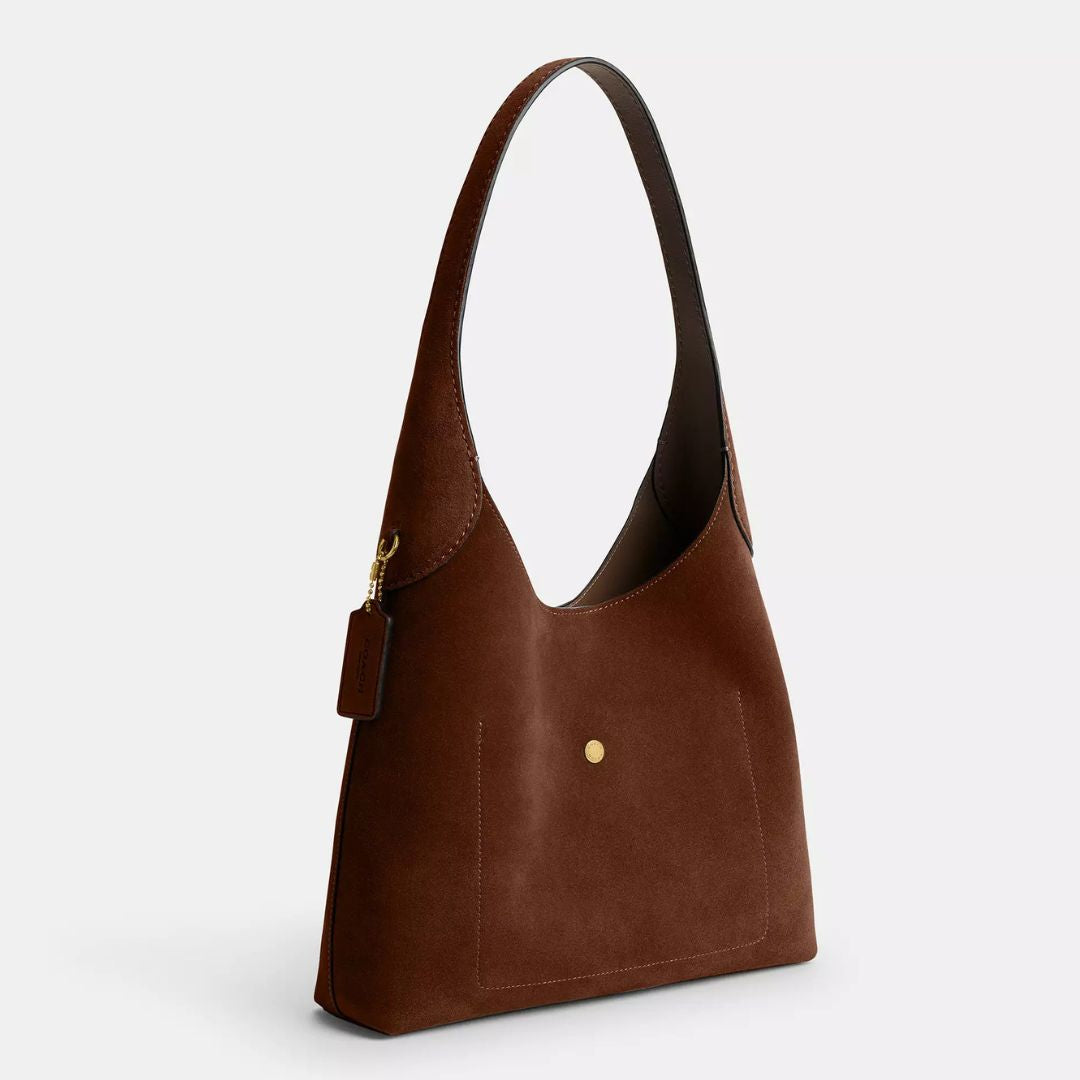 Coach BROOKLYN Brass/Warm Brown Shoulder Bag 28