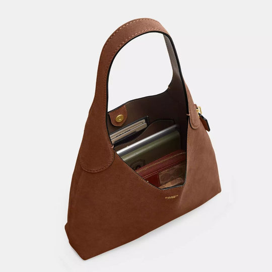 Coach BROOKLYN Brass/Warm Brown Shoulder Bag 28