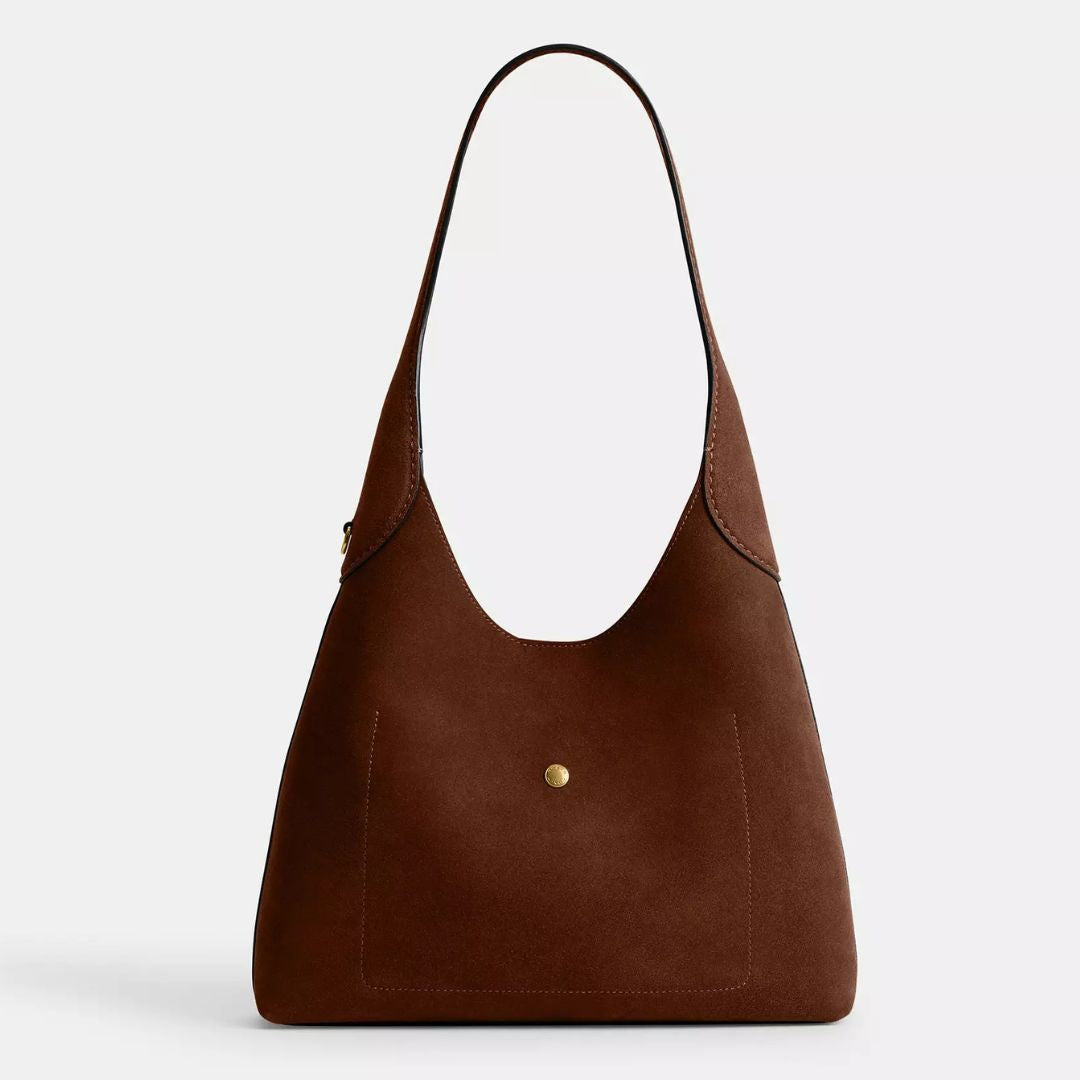 Coach BROOKLYN Brass/Warm Brown Shoulder Bag 28