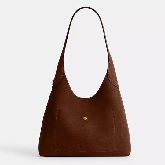 Coach BROOKLYN Brass/Warm Brown Shoulder Bag 28