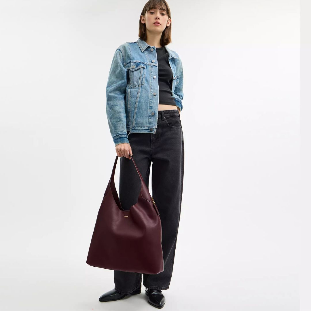 Torba na ramię Coach BROOKLYN Brass/Dark Stone 39