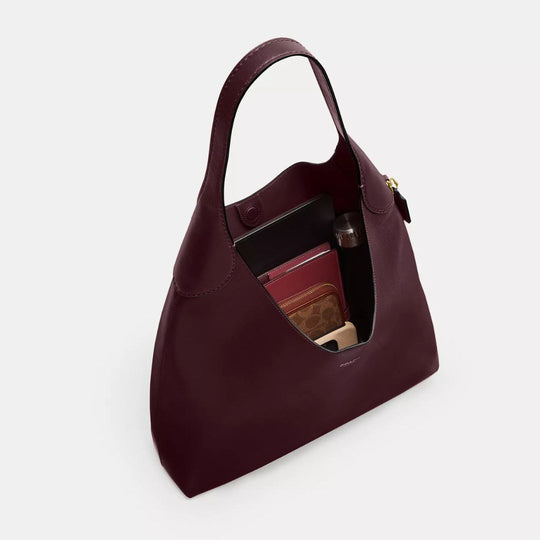 Torba na ramię Coach BROOKLYN Brass/Dark Stone 39