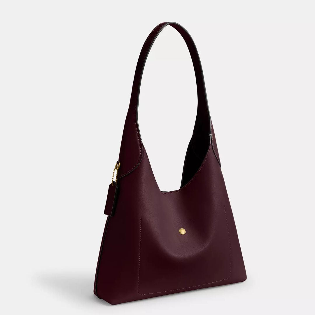 Torba na ramię Coach BROOKLYN Brass/Dark Stone 39