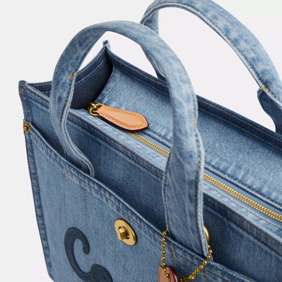 Coach CARGO Tote Bag in Denim