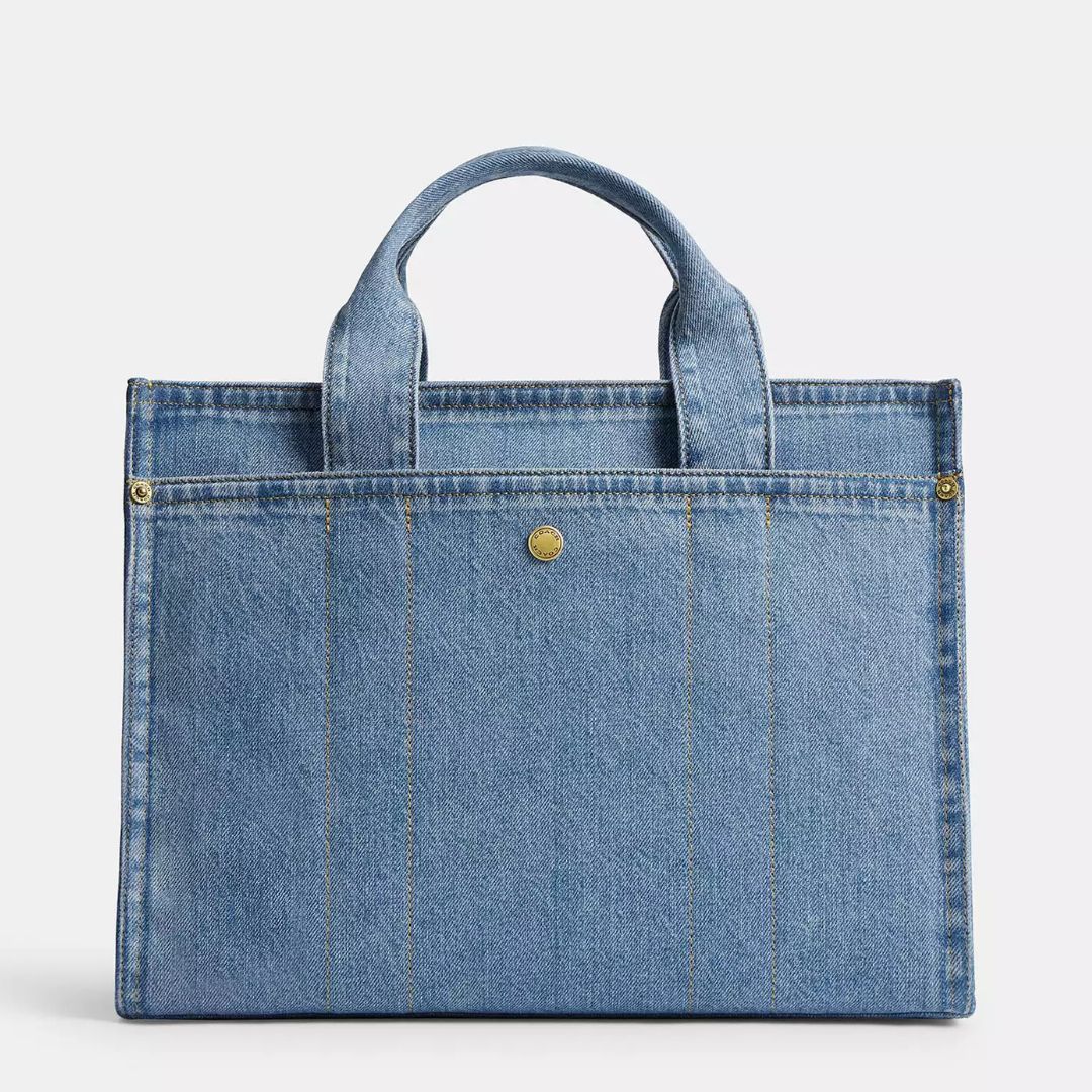 Coach CARGO Tote Bag in Denim