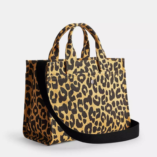 Coach CARGO Tote Bag in Leopard