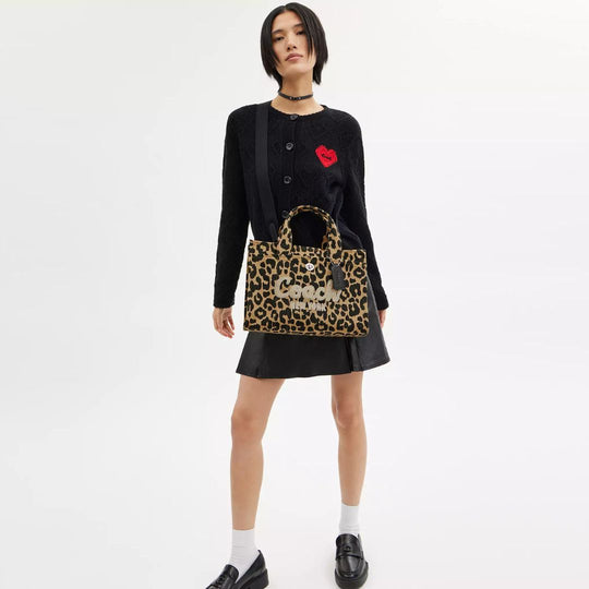 Coach CARGO Tote Bag in Leopard