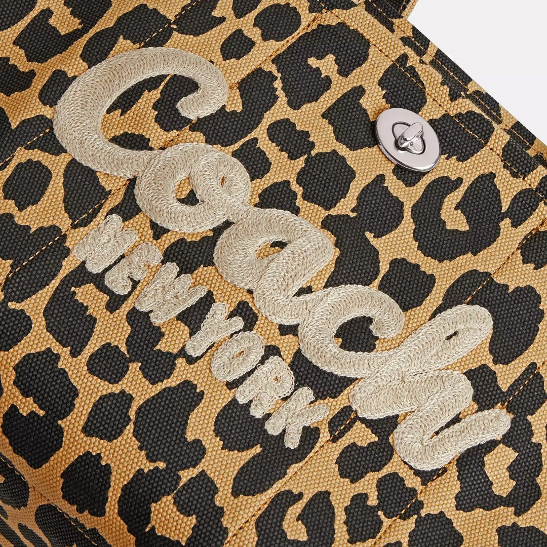 Coach CARGO Tote Bag in Leopard