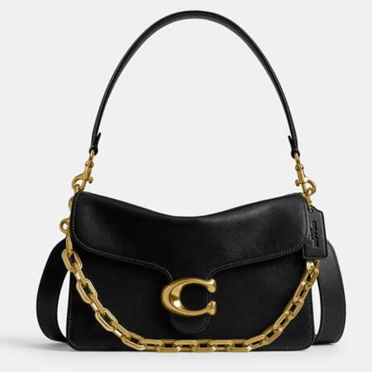 Coach RUNWAY CHAIN TABBY Black Shoulder Bag