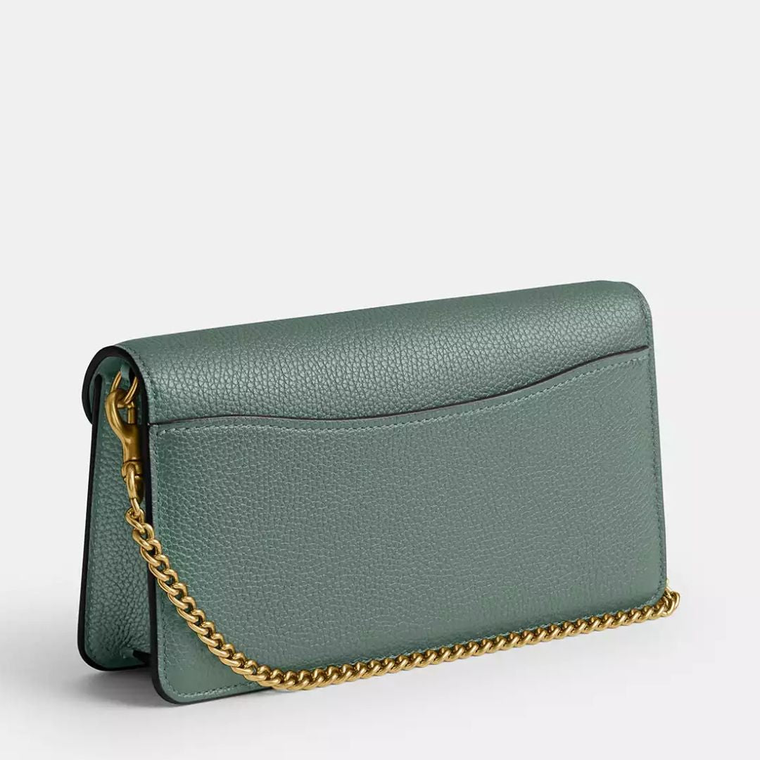 Coach TABBY Chain Brass/Sage Clutch Bag