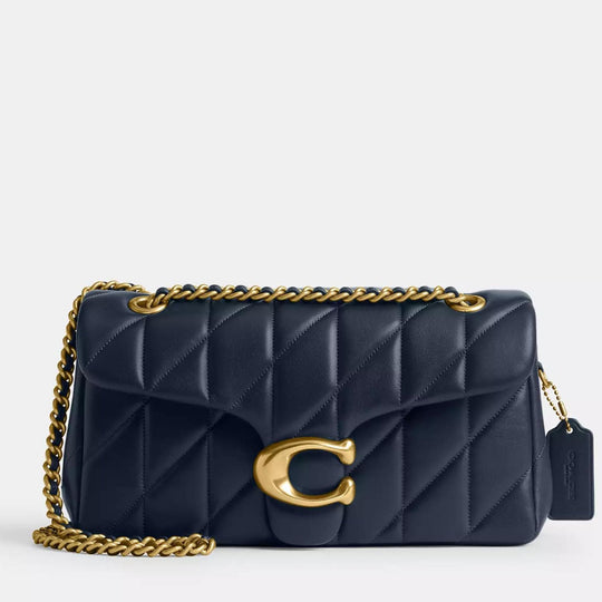 Coach TABBY 26 Shoulder Bag With Quilting in Navy