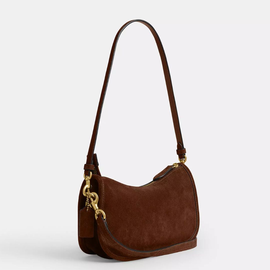 Coach WAVERLY Brass/Warm Brown Shoulder Bag