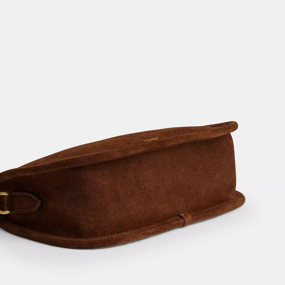Coach WAVERLY Brass/Warm Brown Shoulder Bag