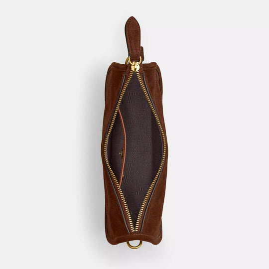 Coach WAVERLY Brass/Warm Brown Shoulder Bag