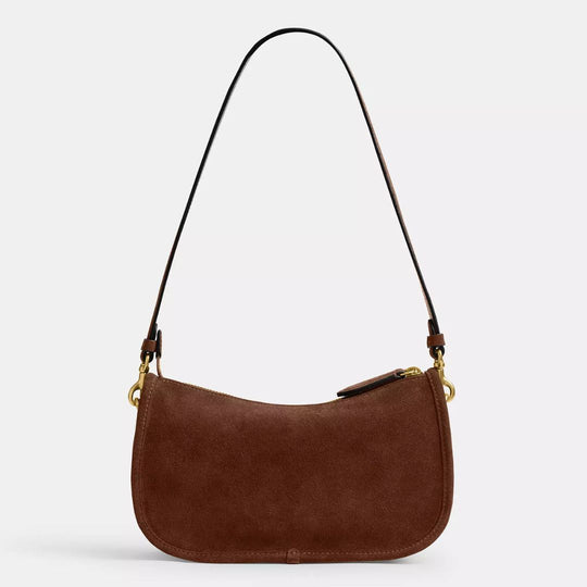 Coach WAVERLY Brass/Warm Brown Shoulder Bag