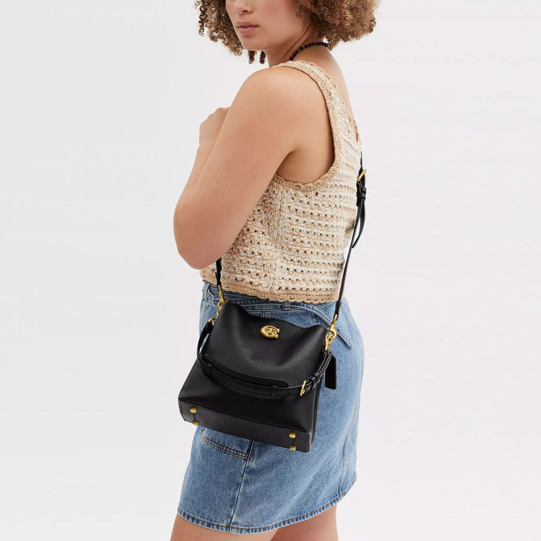 Coach WILLOW Bucket Bag in Black