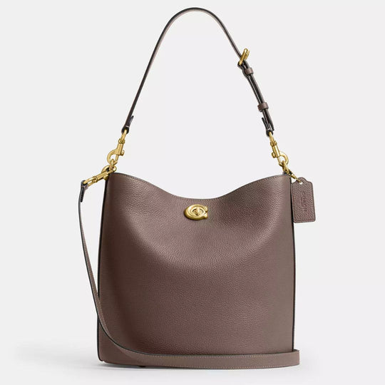 Coach WILLOW Dark Stone Soft Bucket Bag