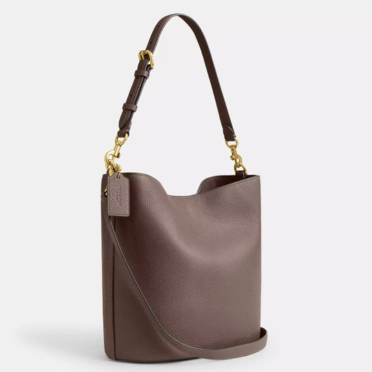 Coach WILLOW Dark Stone Soft Bucket Bag