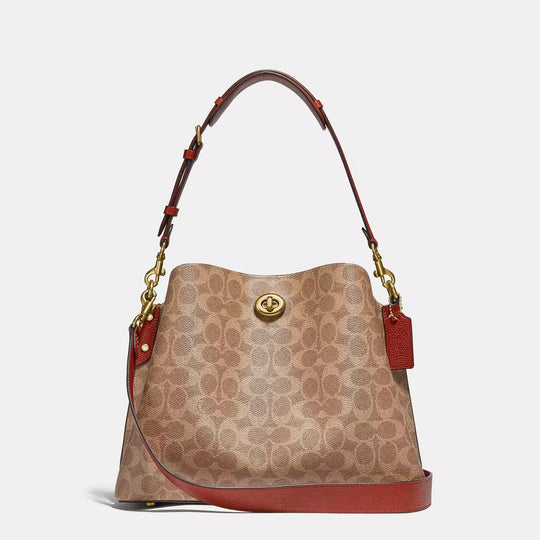 Coach WILLOW Shoulder Bag In Signature Canvas