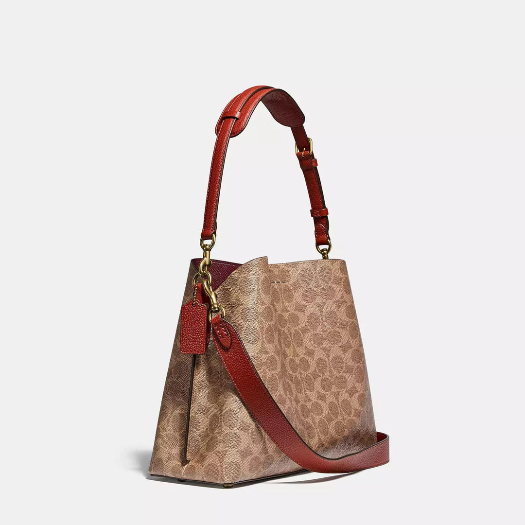 Coach WILLOW Bucket Bag In Signature Canvas