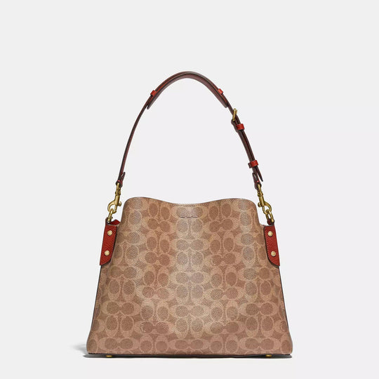 Coach WILLOW Bucket Bag In Signature Canvas