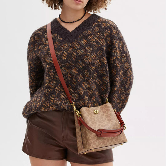 Coach WILLOW Shoulder Bag In Signature Canvas