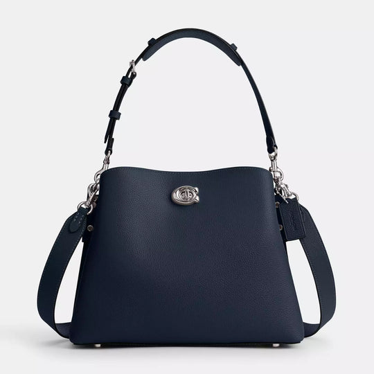 Coach WILLOW Shoulder Bag in Dark Navy