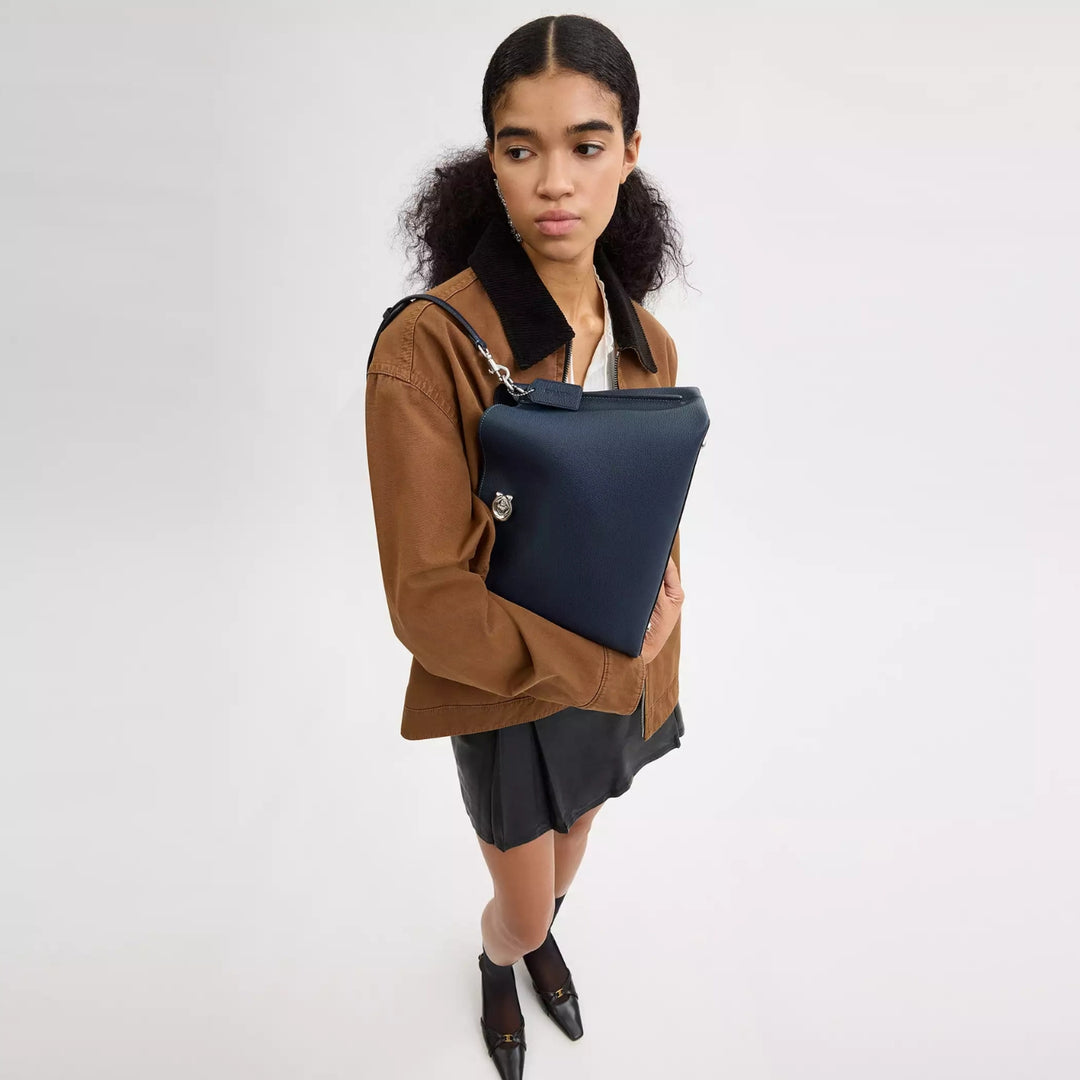 Coach WILLOW Shoulder Bag in Dark Navy