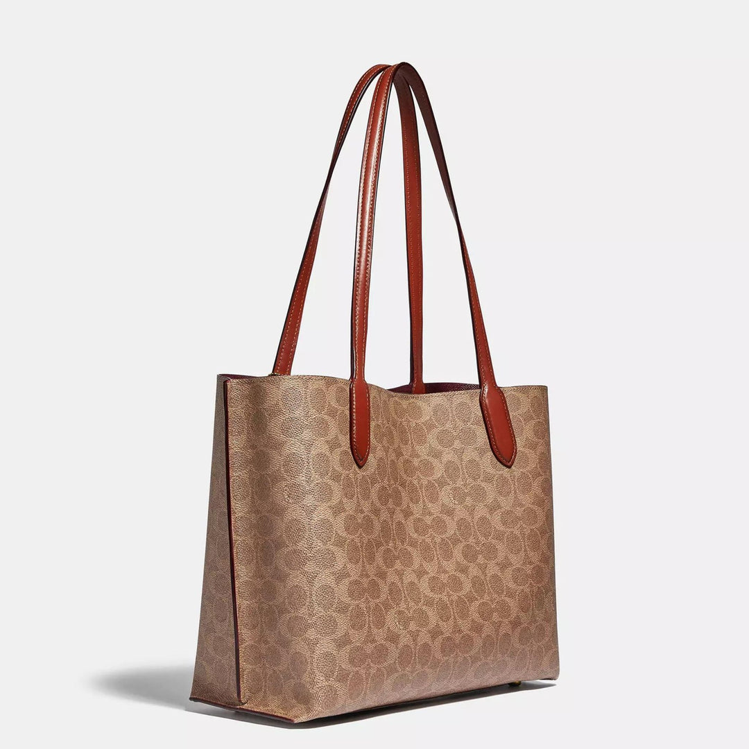 Coach WILLOW Tote Bag In Signature Canvas