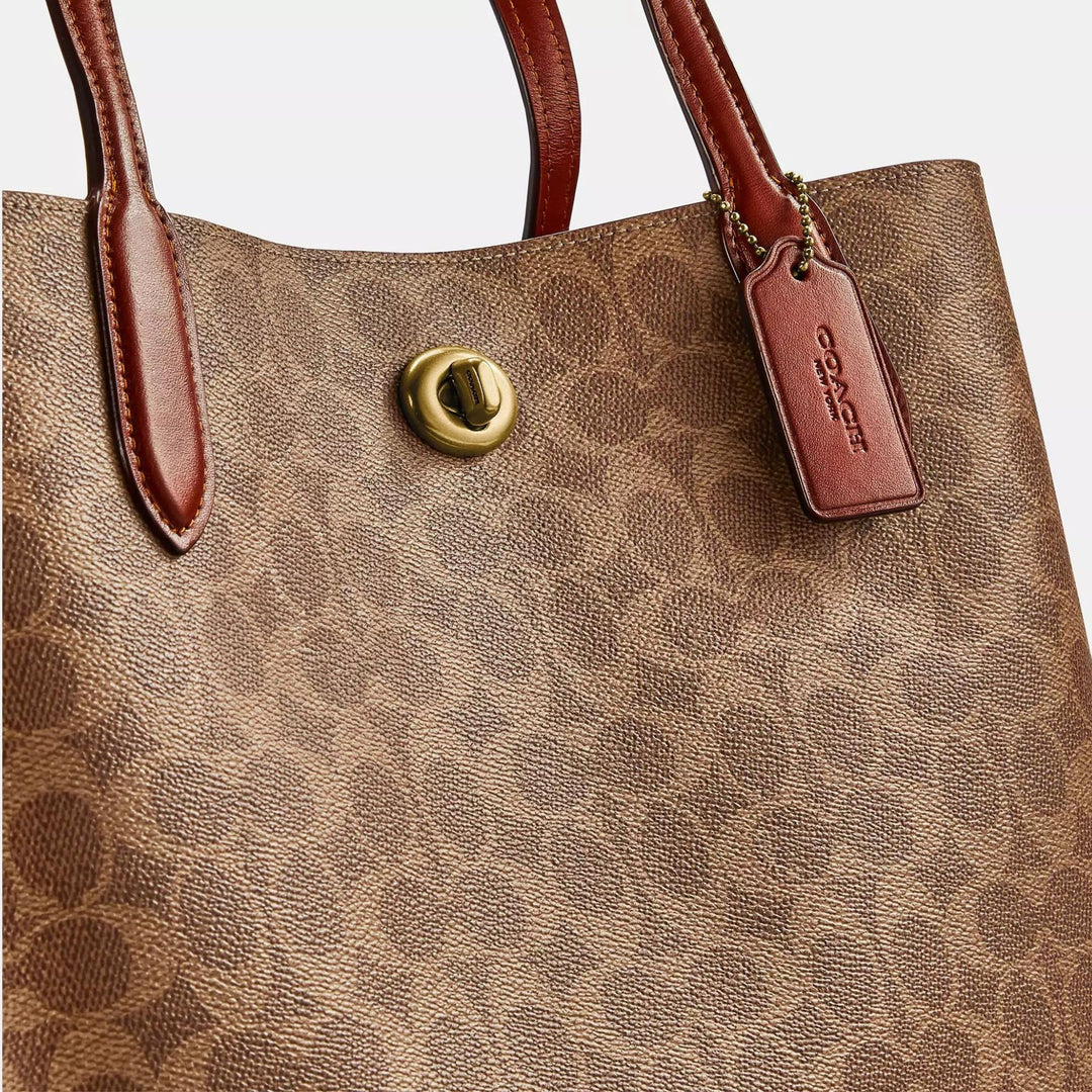 Coach WILLOW Tote Bag In Signature Canvas