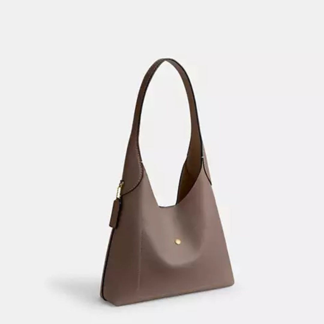 Coach BROOKLYN Brass/Dark Stone Shoulder Bag 28