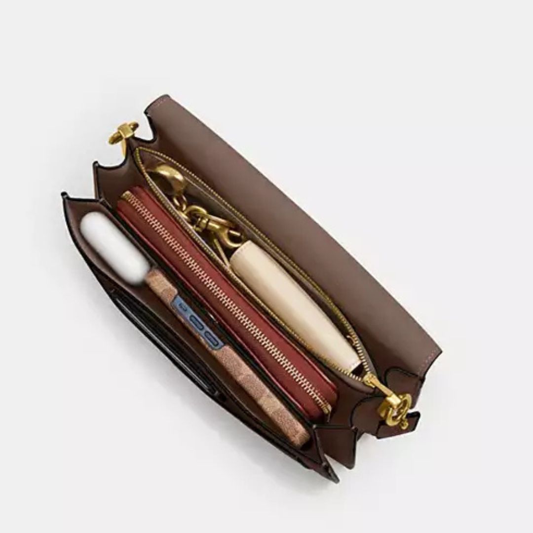 Coach TABBY Dark Stone Shoulder Bag 26