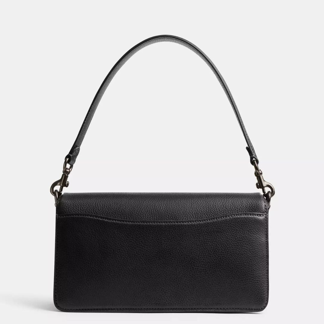Coach TABBY Pewter Black Shoulder Bag 26