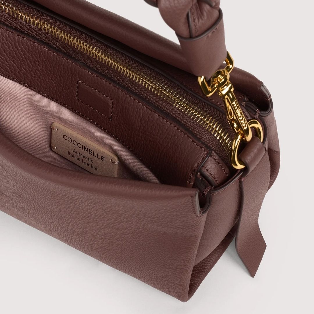 Coccinelle BOHEME Berry Small Leather Crossbody