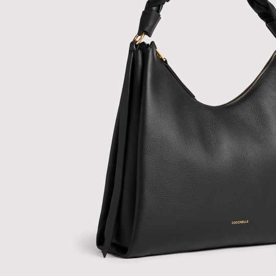 Coccinelle BOHEME Black Leather Large Crossbody