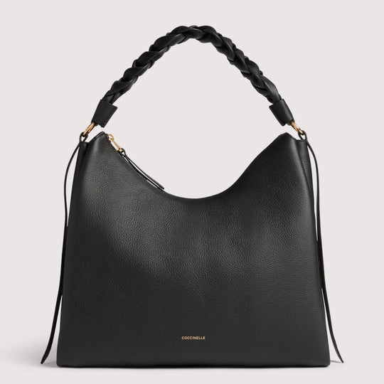Coccinelle BOHEME Black Leather Large Crossbody