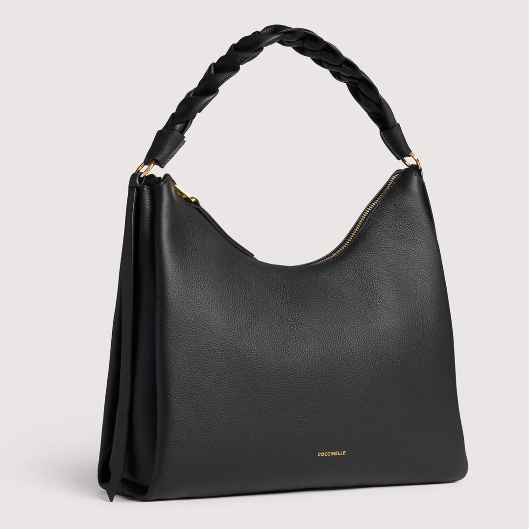 Coccinelle BOHEME Black Leather Large Crossbody