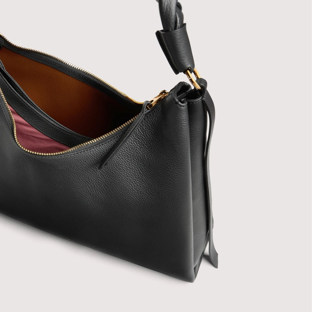 Coccinelle BOHEME Black Leather Large Crossbody