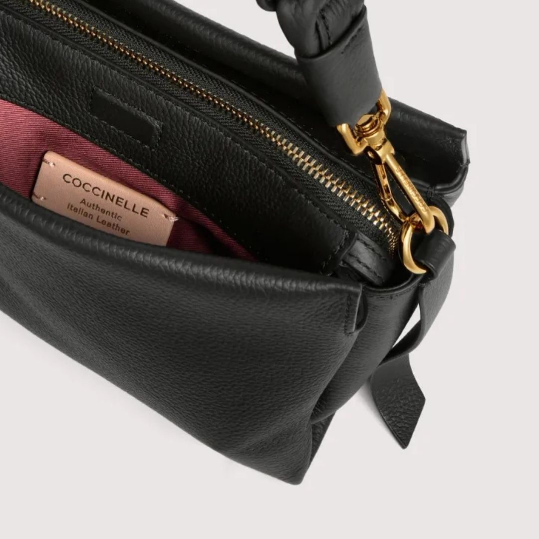 Coccinelle BOHEME Black Small Leather Crossbody