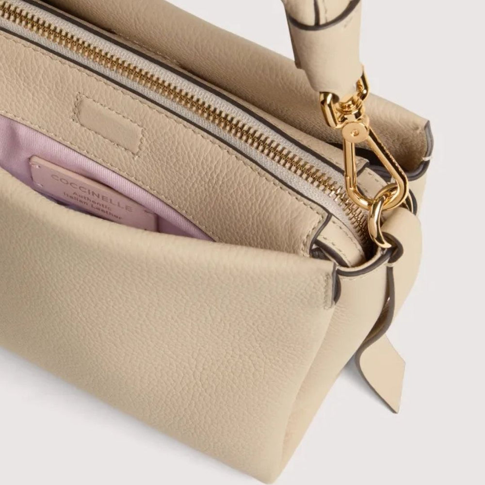 Coccinelle BOHEME Sandshell Leather Crossbody