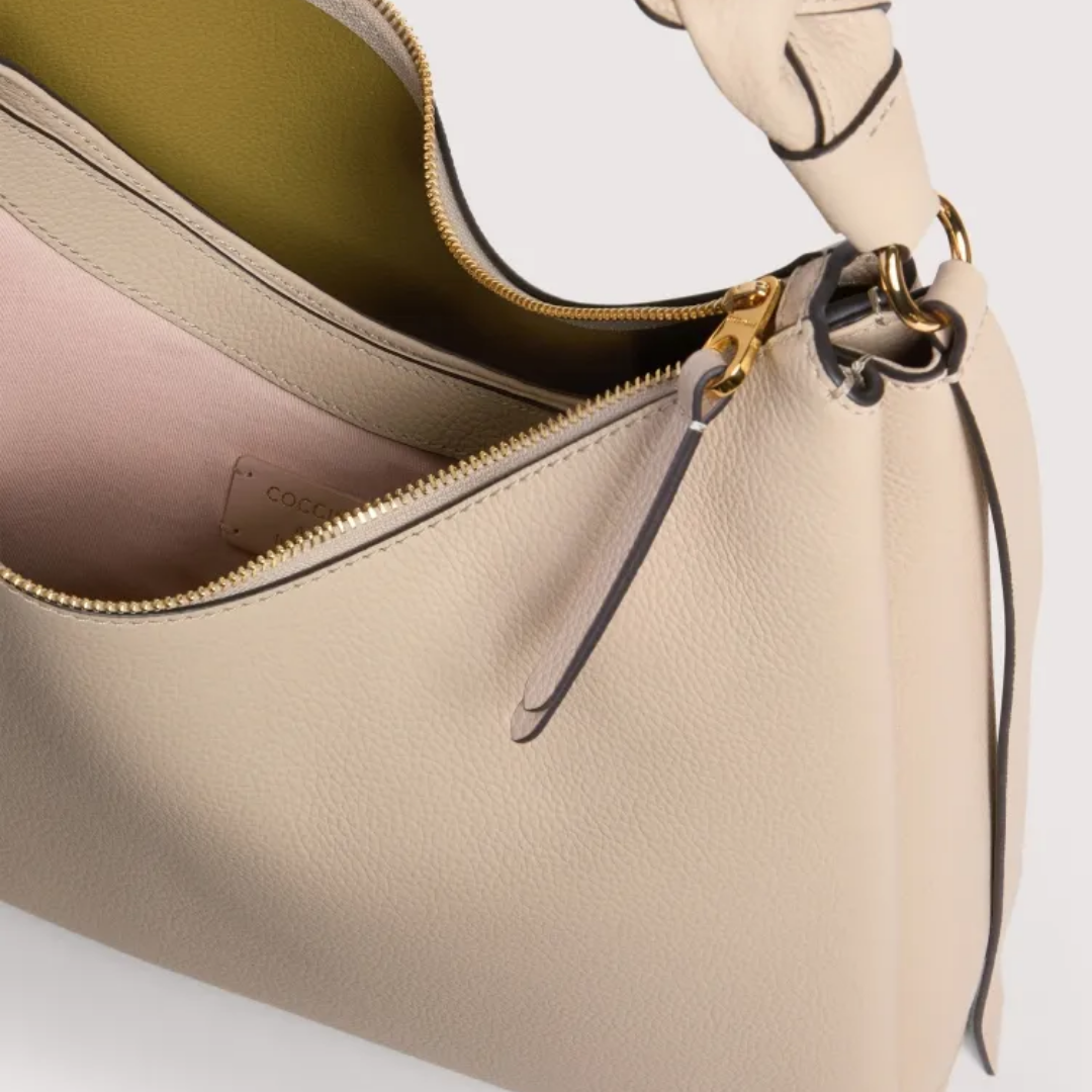 Coccinelle BOHEME Sandshell Leather Large Crossbody