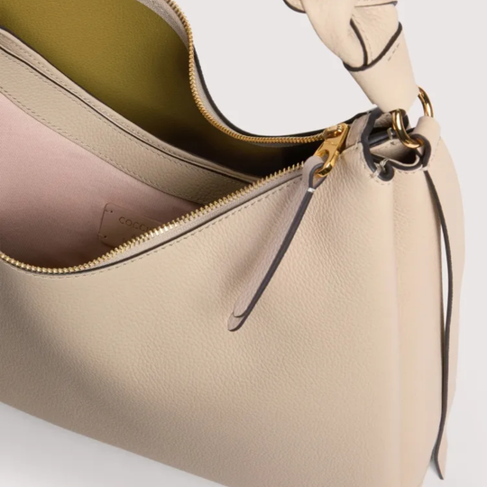 Coccinelle BOHEME Sandshell Leather Large Crossbody