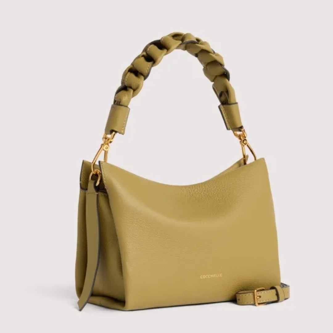 Coccinelle BOHEME Seagrass Leather Crossbody