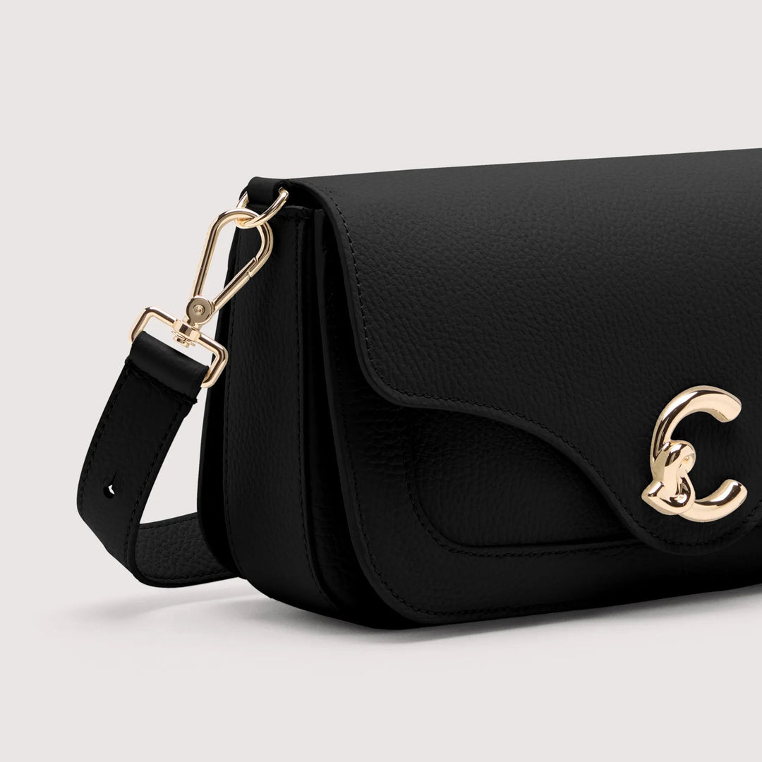 Coccinelle C-ME Medium Black Crossbody