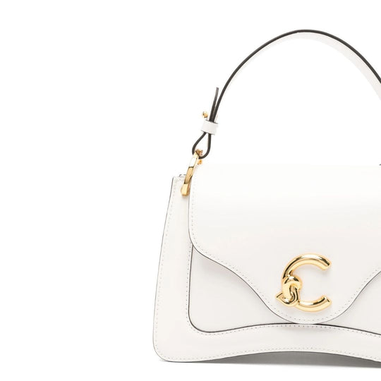 Coccinelle C-ME Small White Leather Crossbody
