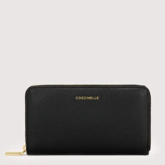 Coccinelle C-Me Black Large Zip Wallet
