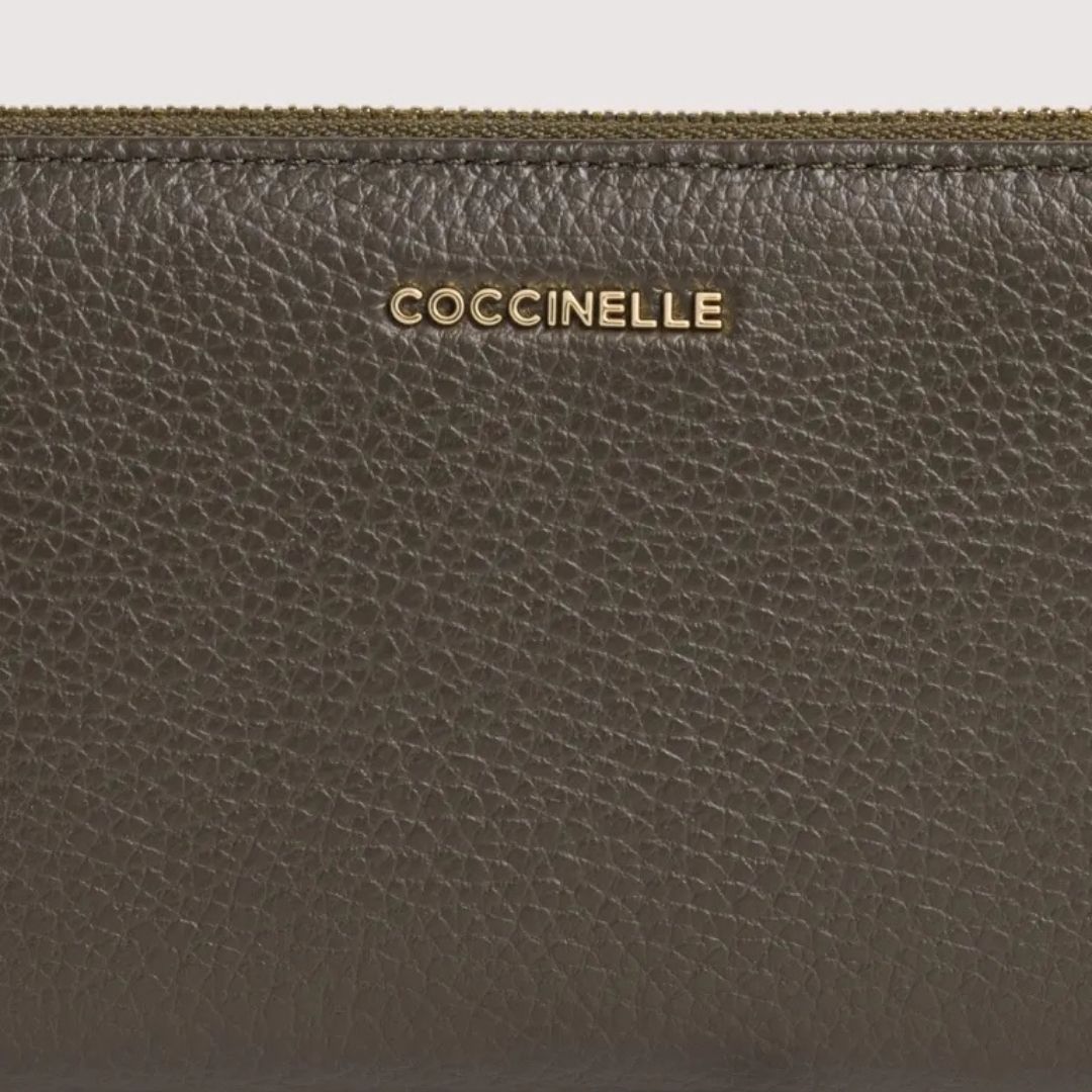Coccinelle C-Me Fango Large Zip Wallet
