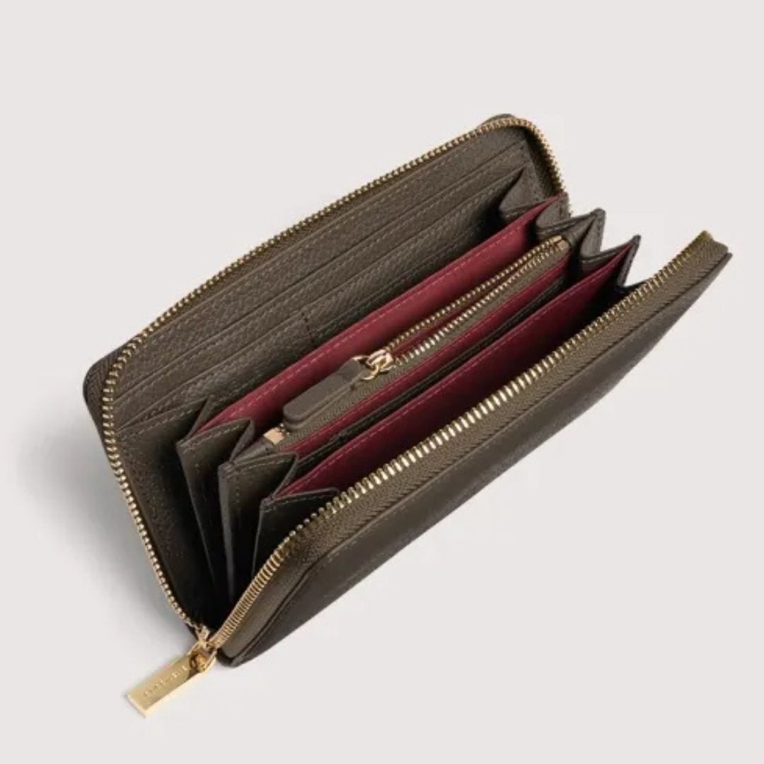 Coccinelle C-Me Fango Large Zip Wallet